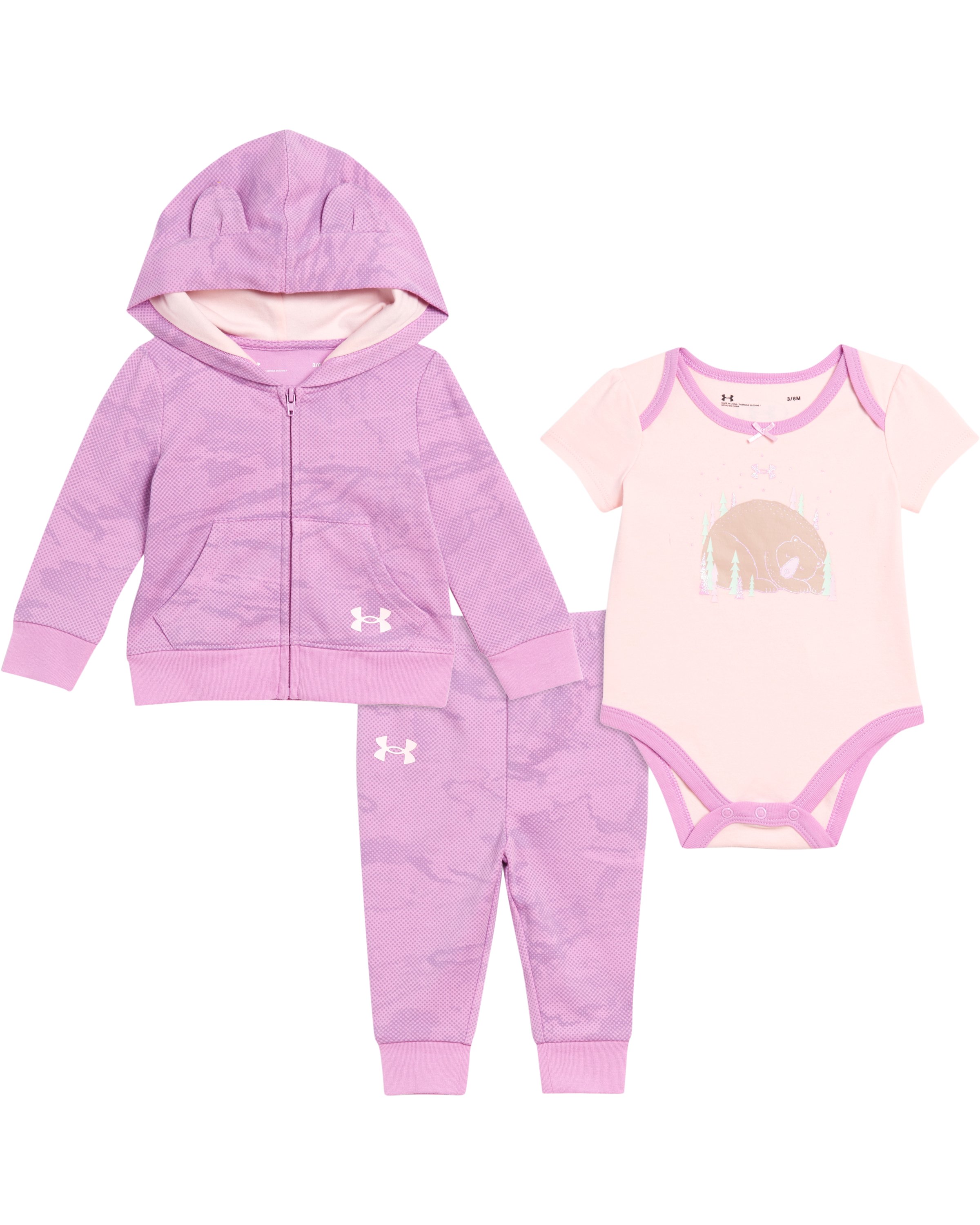 Girls' Infant UA Baby Bear 3-Piece Set