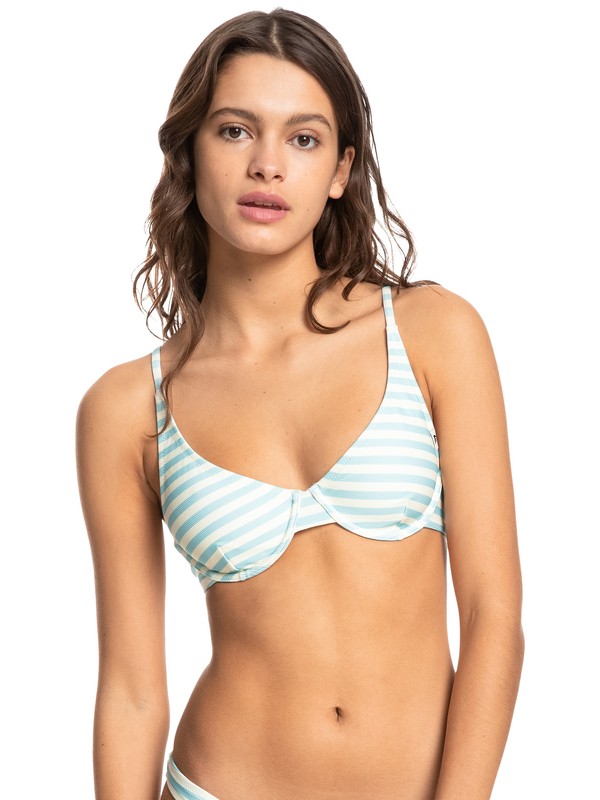 Quiksilver Womens Classic Underwire Rib Bikini Top