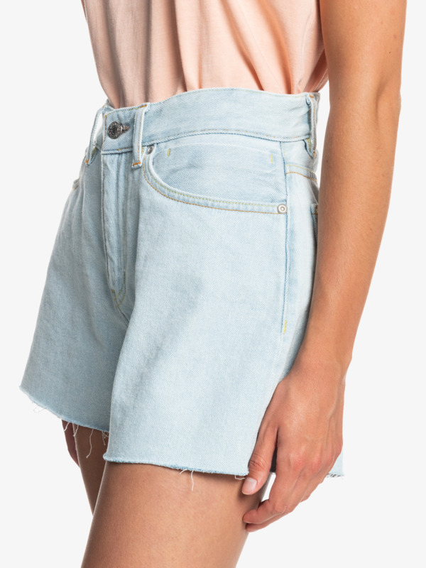 Quiksilver Womens Organic High Waist Denim Shorts