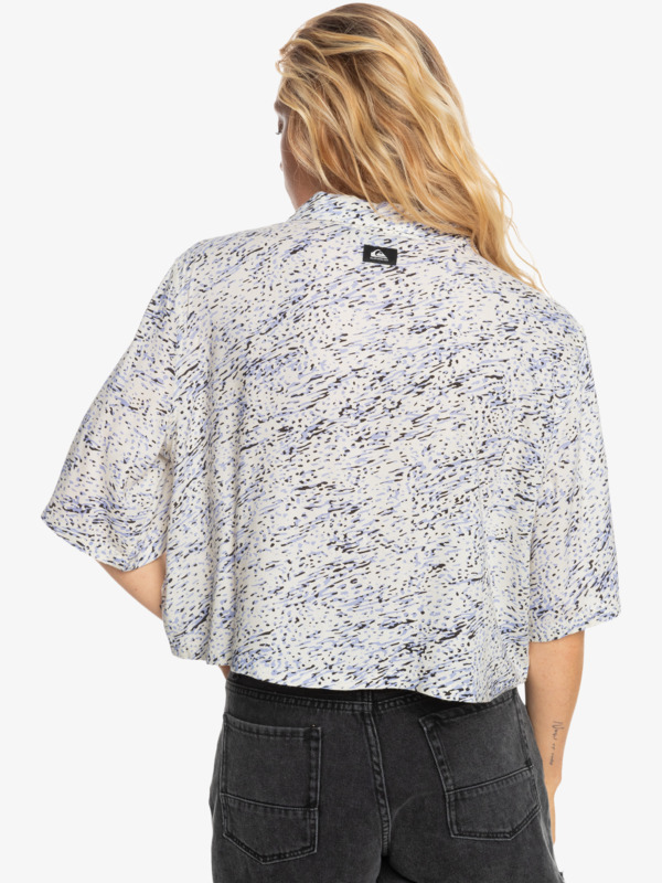 Quiksilver Womens Wild Nature Cropped Short Sleeve Shirt