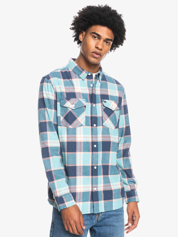 Baro Stretch Long Sleeve Flannel Shirt