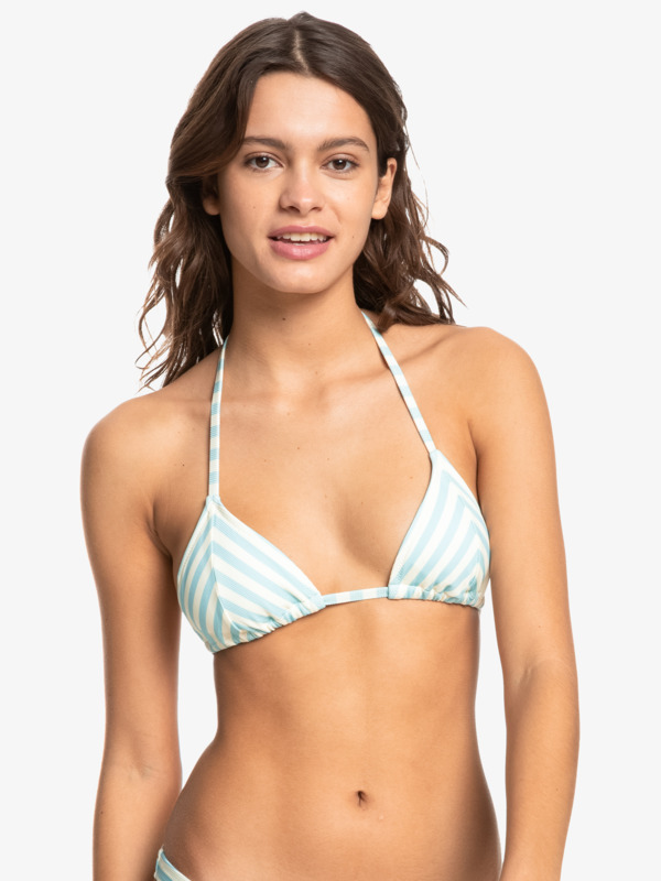 Quiksilver Womens Chevron Slide Rib Triangle Bikini Top