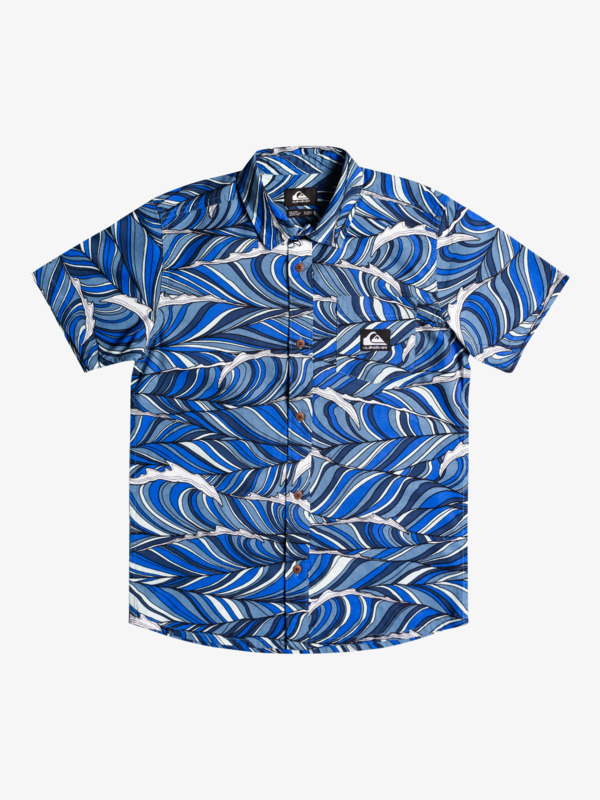 Boy's 8-16 Wavy Wavy Short Sleeve Shirt