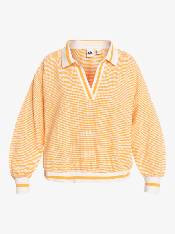 Quiksilver Womens Seventies Mind Long Sleeve Polo Shirt