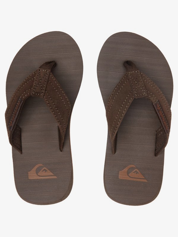 Boy's 8-16 Carving Suede Sandals