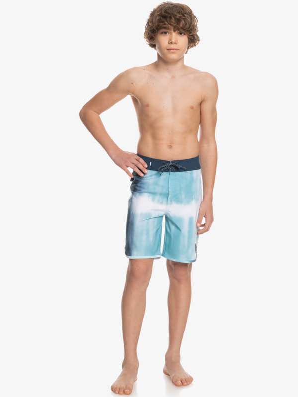 Boy's 8-16 SurfSilk Scallop 17" Boardshorts