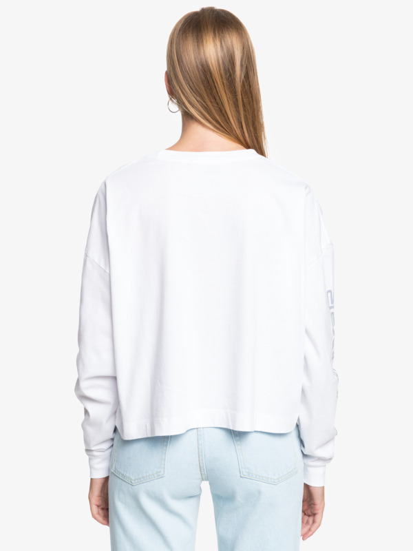 Quiksilver Womens Oversized Crop Organic Long Sleeve T-Shirt