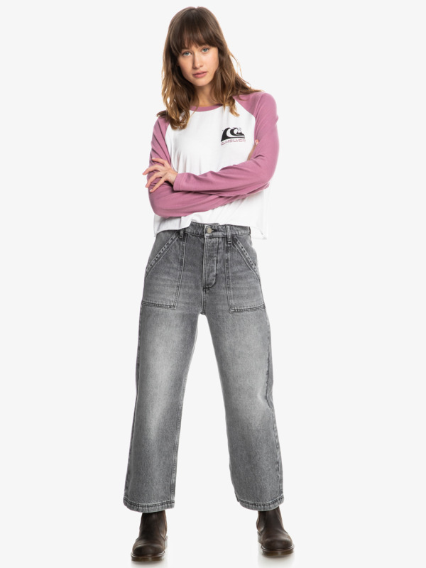 Quiksilver Womens Rolling Shadow Flared Jeans
