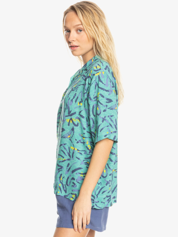 Quiksilver Womens Dad Heritage Short Sleeve Shirt