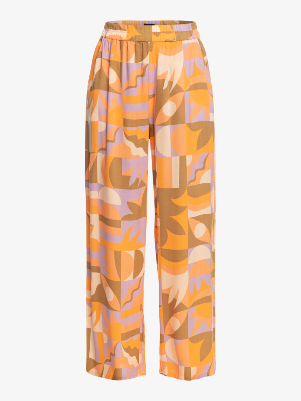 Quiksilver Womens Print Room Elasticized Wide Leg Pants