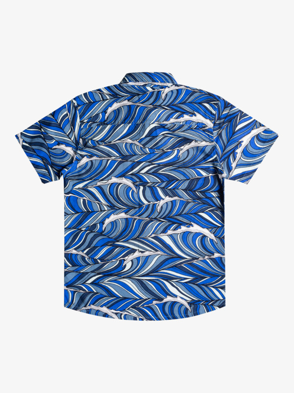 Boy's 8-16 Wavy Wavy Short Sleeve Shirt