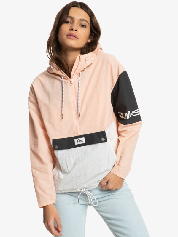 Quiksilver Womens Fun Side Project Packable Half-Zip Popover Jacket