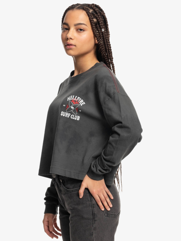 Quiksilver x Stranger Things Women's 86 Oversized Long Sleeve T-Shirt