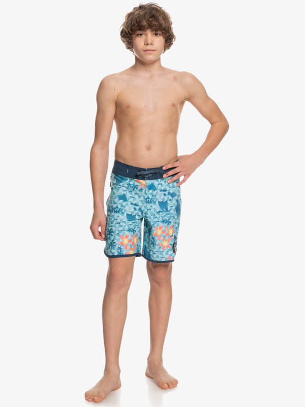 Boy's 8-16 SurfSilk Hawaii Scallop 16" Boardshorts