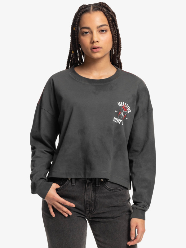 Quiksilver x Stranger Things Women's 86 Oversized Long Sleeve T-Shirt