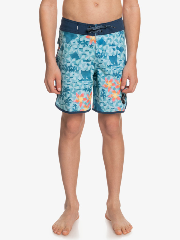 Boy's 8-16 SurfSilk Hawaii Scallop 16" Boardshorts