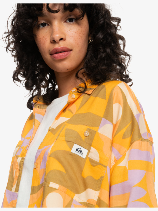 Quiksilver Womens Seventies Soul Short Sleeve Shirt