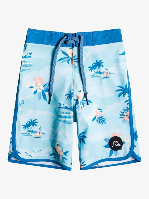 Boy's 2-7 SurfSilk Scallop 14" Boardshorts