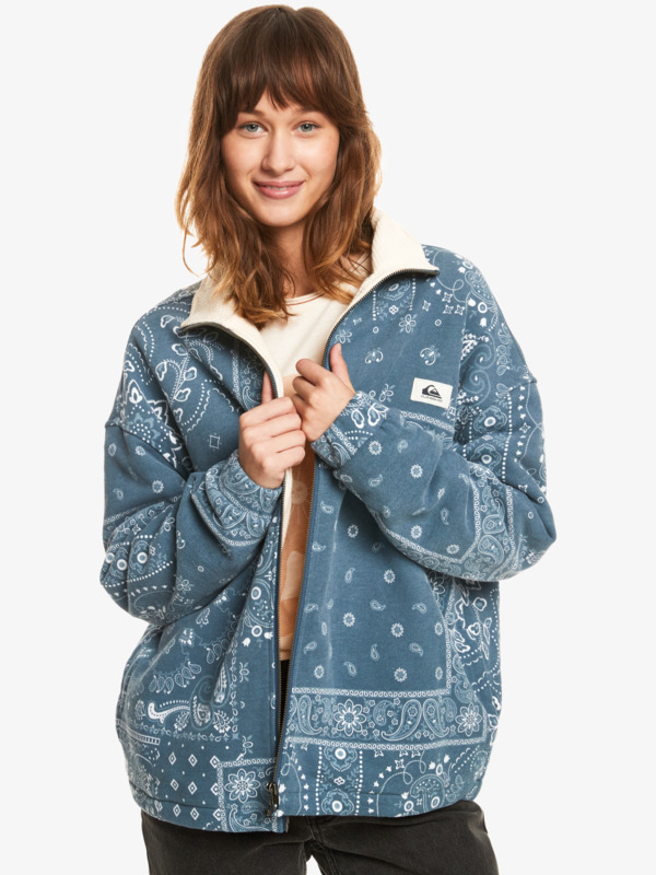 Quiksilver Womens Light Shade Fleece Zip-Up Jacket