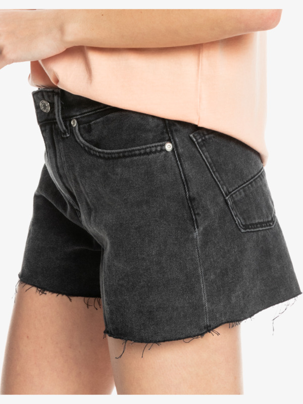 Quiksilver Womens Organic High Waist Denim Shorts