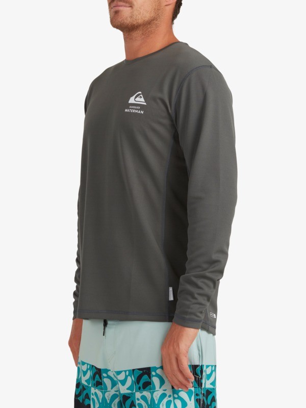 Waterman Bamboo Check Long Sleeve UPF 50 Surf Tee