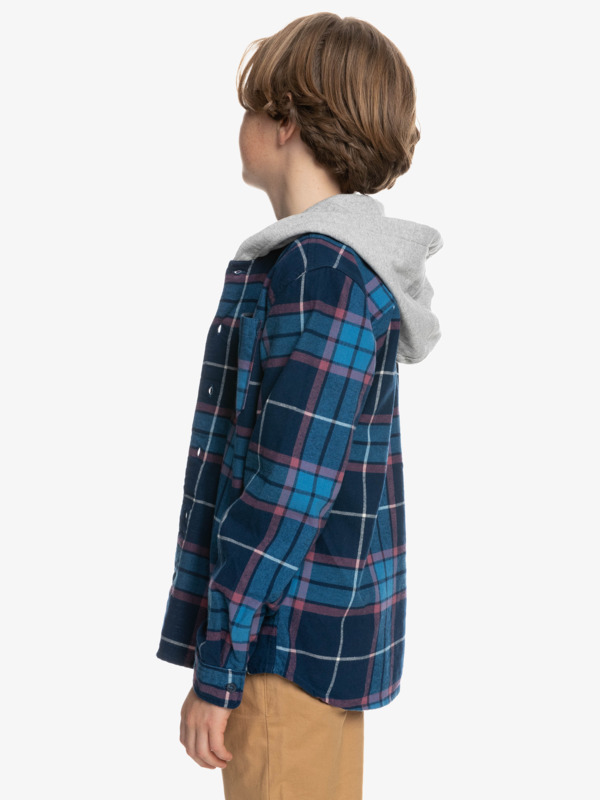 Boy's 8-16 Halidon Hooded Flannel Shirt