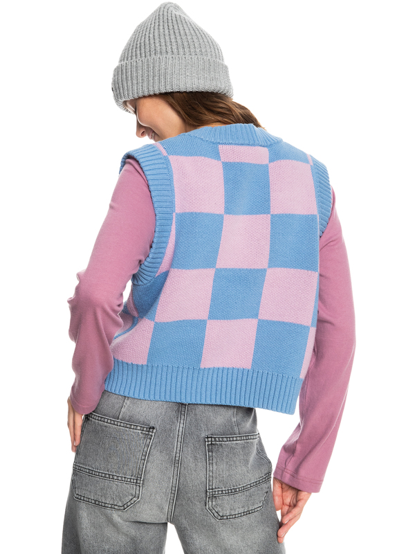 Quiksilver Womens Check Up V-Neck Vest