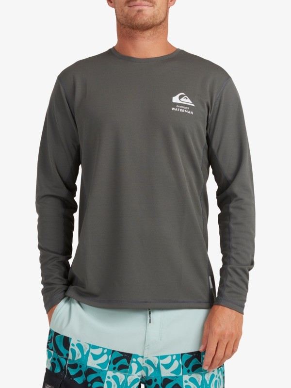 Waterman Bamboo Check Long Sleeve UPF 50 Surf Tee