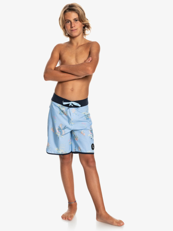 Boy's 8-16 SurfSilk Hawaii Scallop 17" Boardshorts