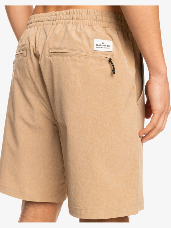 Elastic Heather Amphibian 18" Hybrid Shorts