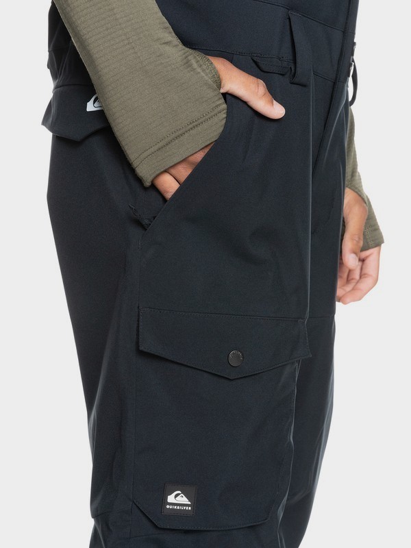 Utility Shell Black Snow Bib Pants