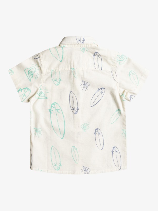 Boy's 2-7 Surfboards Mess Short Sleeve Shirt