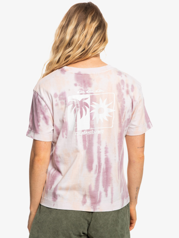 Quiksilver Womens Cropped Tie-Dye T-Shirt