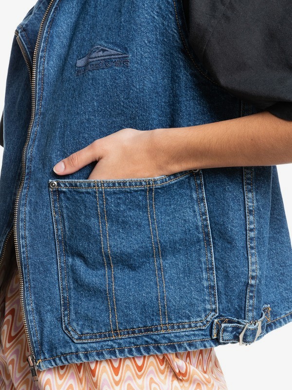 Quiksilver Womens Road By Night Denim Jacket