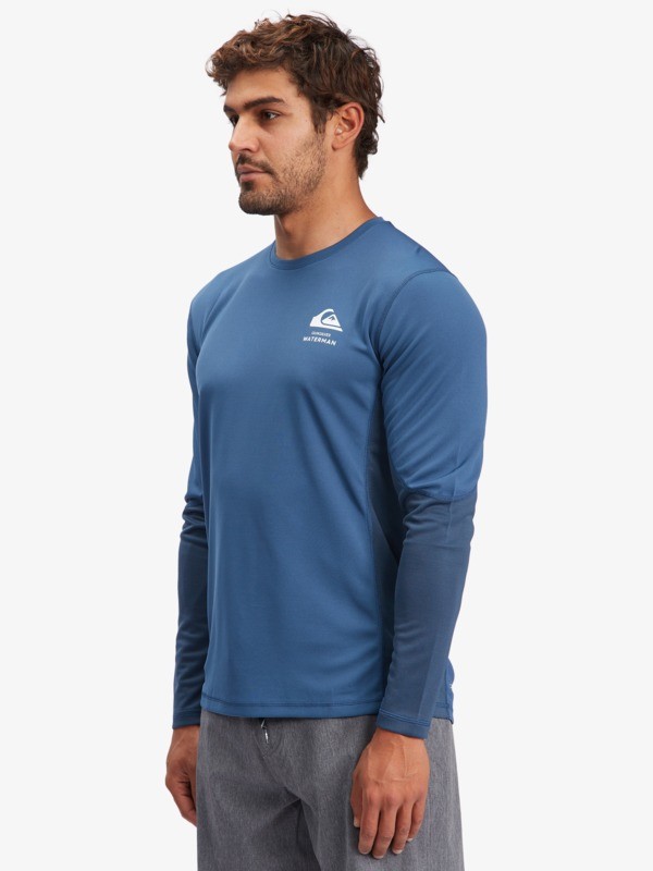 Waterman Bamboo Check Long Sleeve UPF 50 Surf Tee