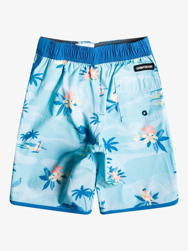 Boy's 2-7 SurfSilk Scallop 14" Boardshorts