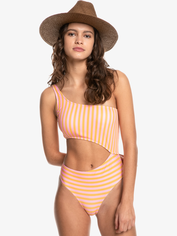 Quiksilver Womens Classic One Shoulder One Piece Swimsuit