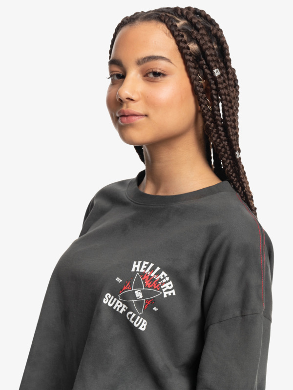 Quiksilver x Stranger Things Women's 86 Oversized Long Sleeve T-Shirt
