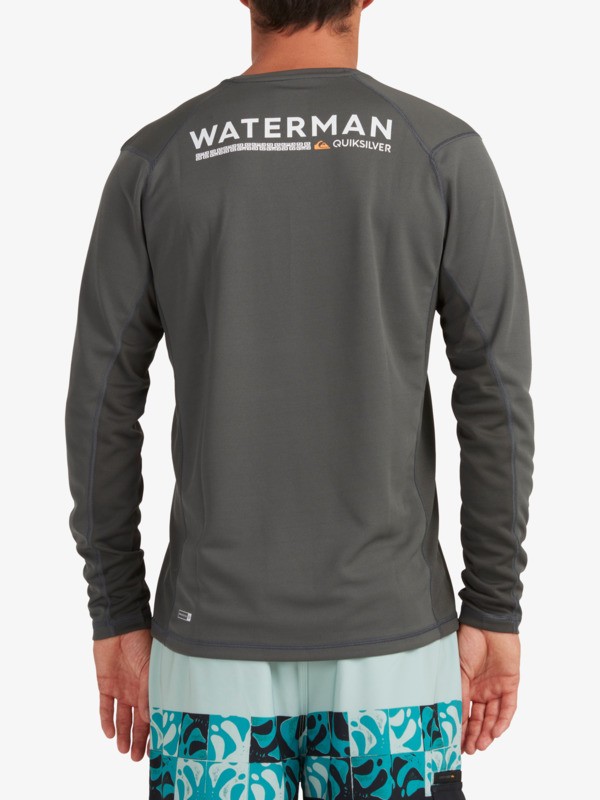 Waterman Bamboo Check Long Sleeve UPF 50 Surf Tee