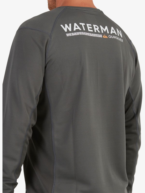 Waterman Bamboo Check Long Sleeve UPF 50 Surf Tee