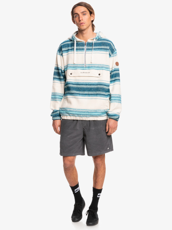 Neo Blue Half-Zip Popover Jacket