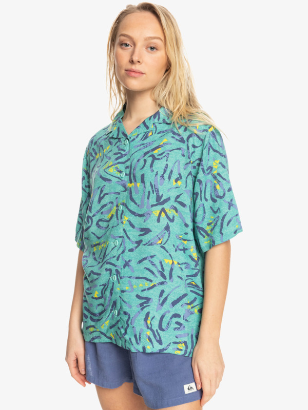 Quiksilver Womens Dad Heritage Short Sleeve Shirt
