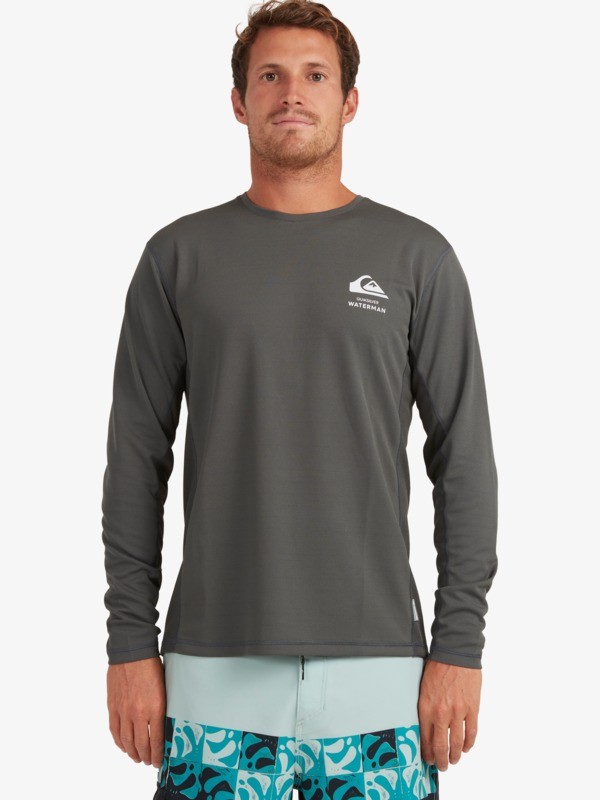 Waterman Bamboo Check Long Sleeve UPF 50 Surf Tee