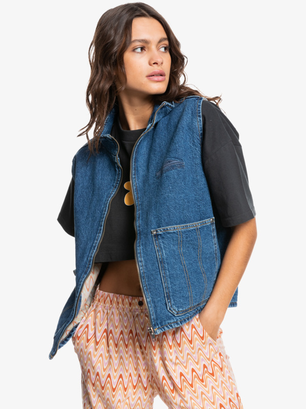 Quiksilver Womens Road By Night Denim Jacket