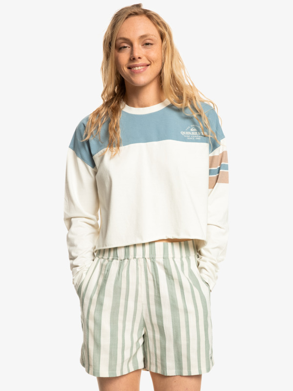 Quiksilver Womens Cold Waves Oversized Long Sleeve T-Shirt