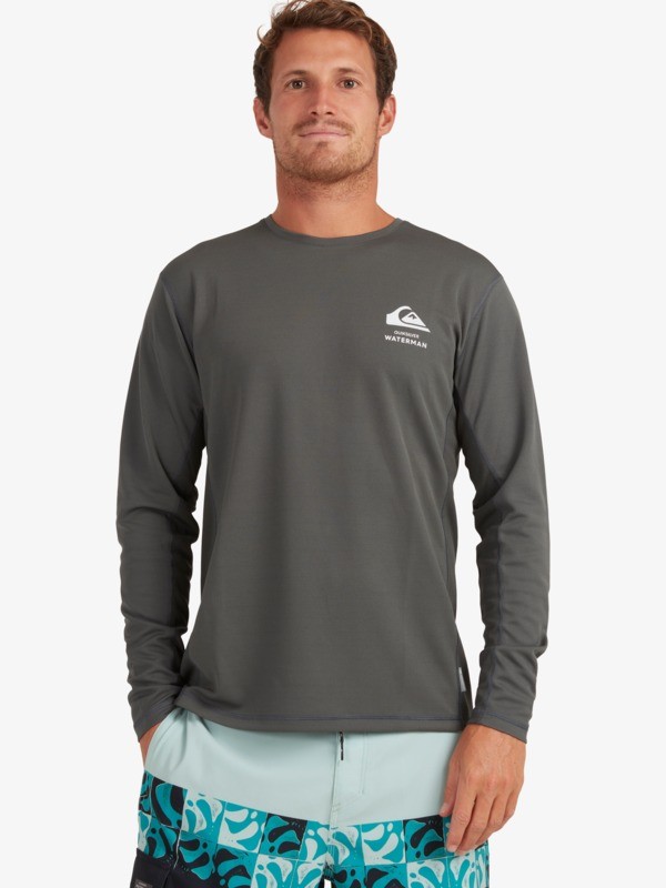 Waterman Bamboo Check Long Sleeve UPF 50 Surf Tee