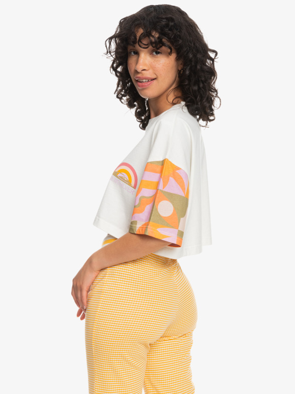 Quiksilver Womens Maxi Crop Bloc Organic T-Shirt