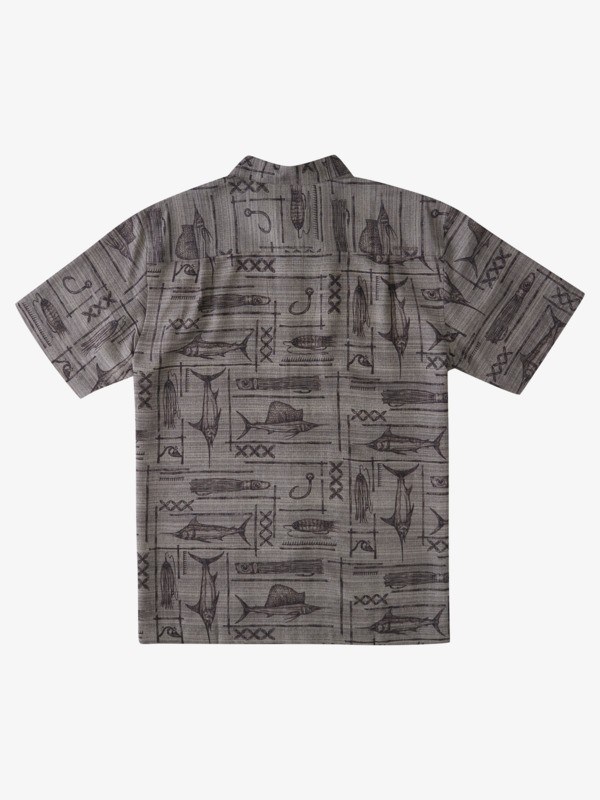 Waterman Blue Water Fish Short Sleeve Shirt