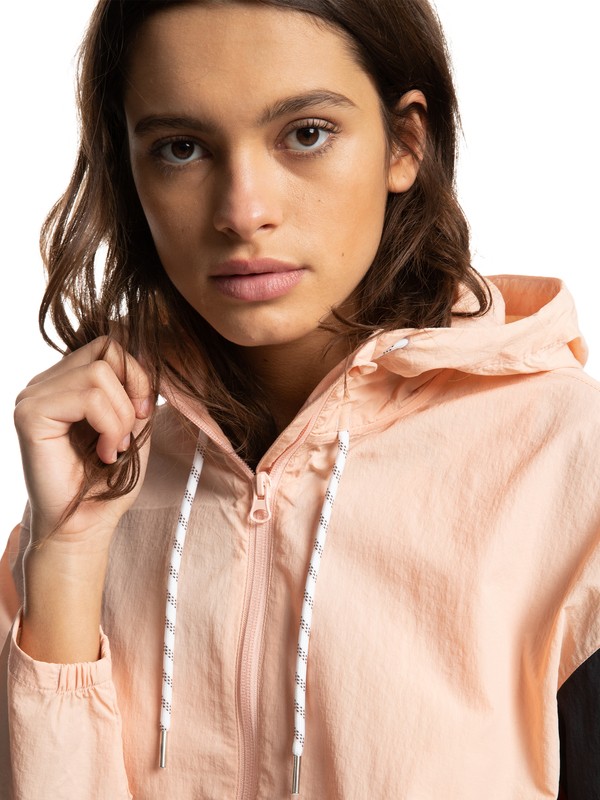 Quiksilver Womens Fun Side Project Packable Half-Zip Popover Jacket