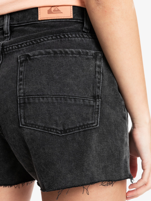 Quiksilver Womens Organic High Waist Denim Shorts